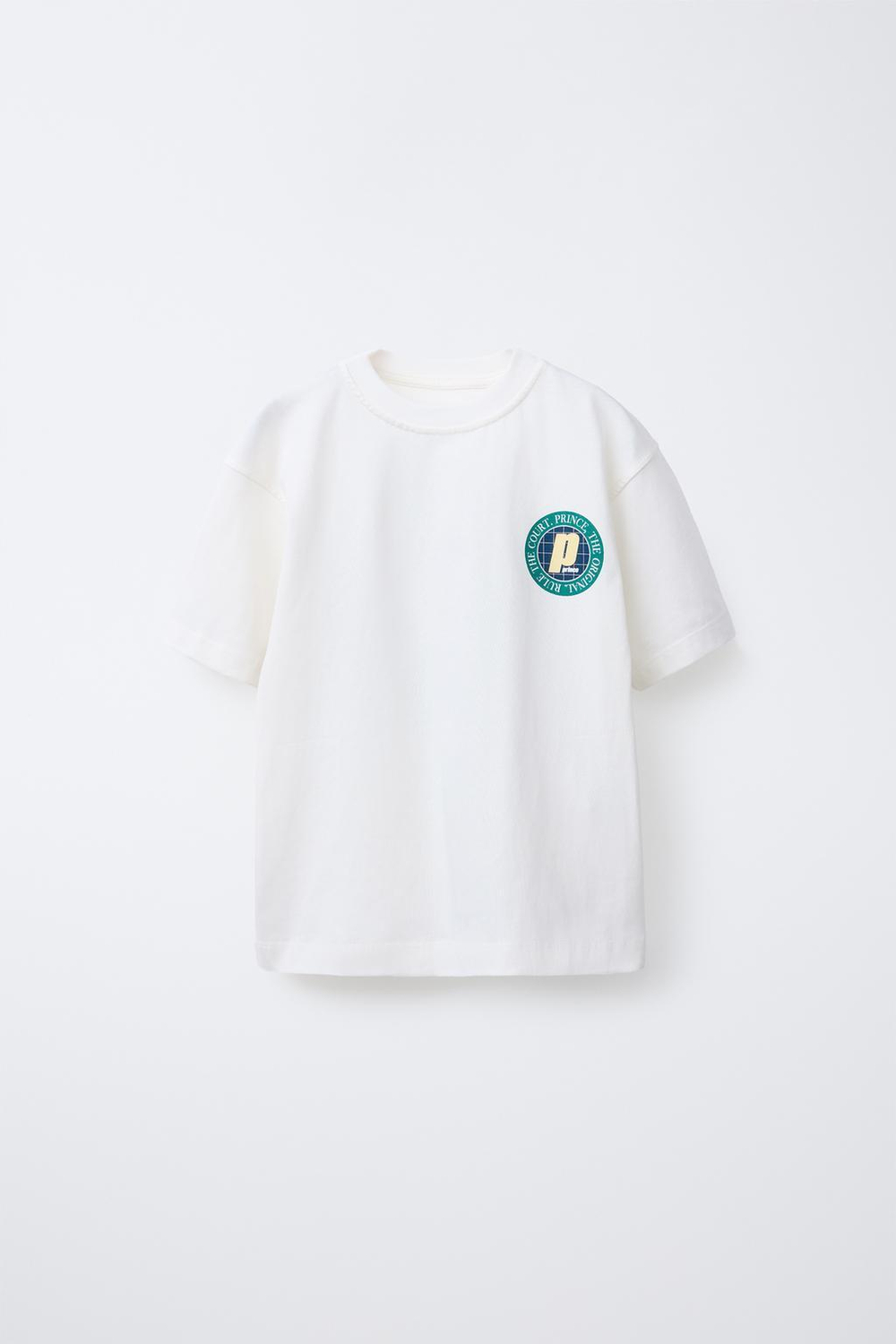 ZARA ФУТБОЛКА С ПРИНТОМ PRINCE ®, БЕЛЫЙ