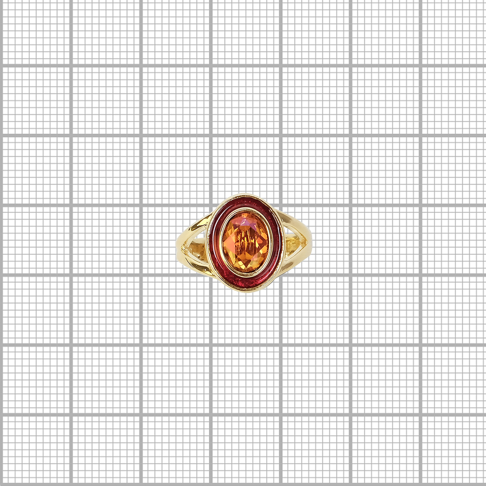 "Эстрата" кольцо в золотом покрытии из коллекции "Мариот" от Jenavi