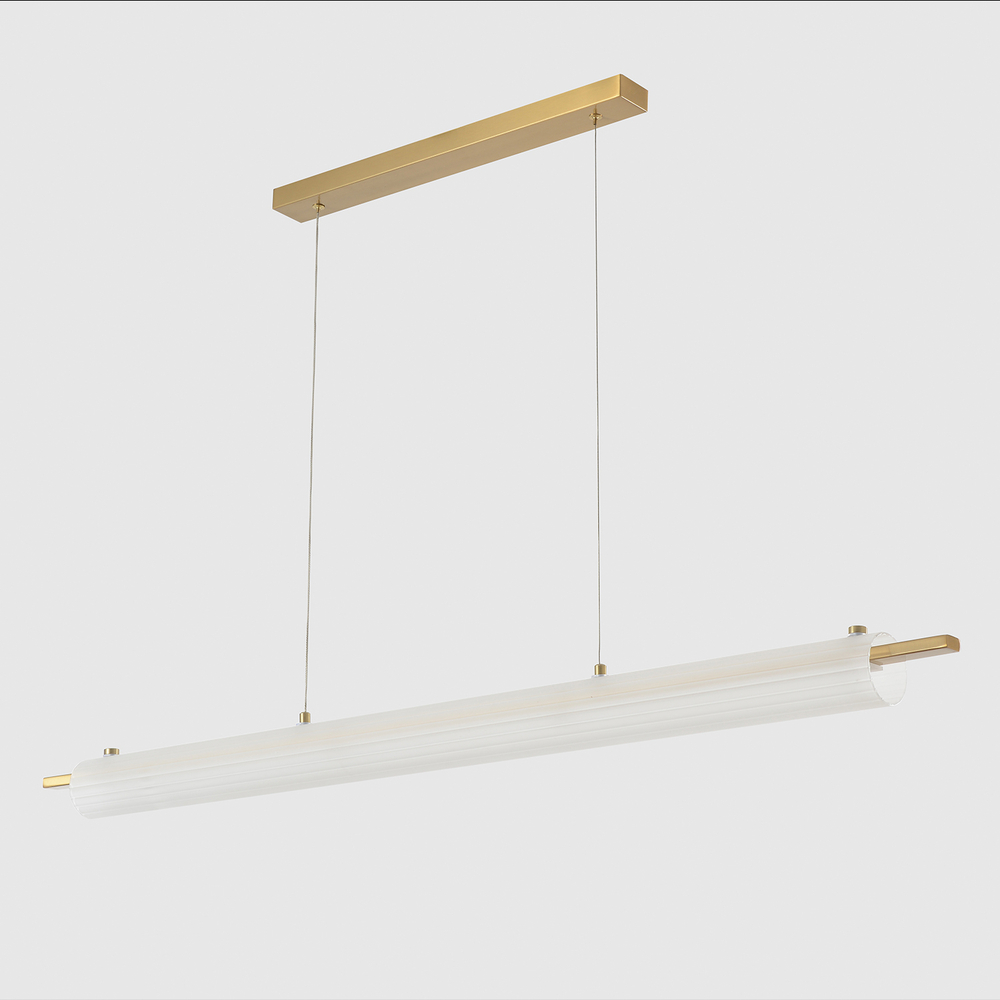 Подвесной светодиодный светильник Crystal Lux TUNNEL SP40 LED BRASS