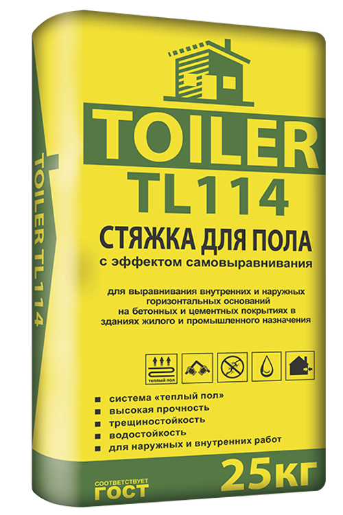 Наливной пол TOILER TL 114 25кг