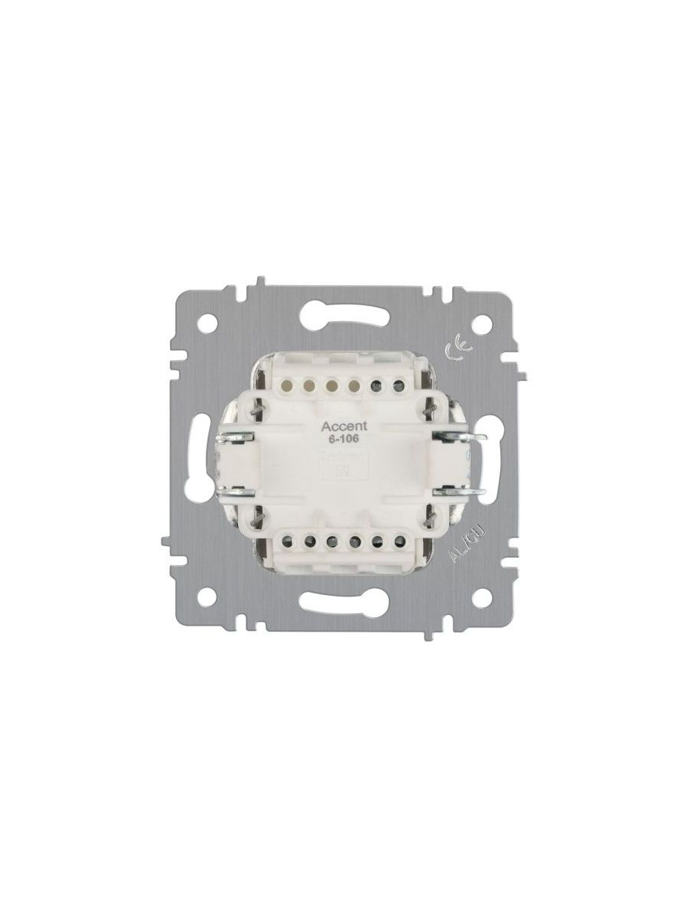 Выключатель 3-кл. СП Accent 6-106-01 10А IP20 250В AL/CU бел. Intro Б0063531