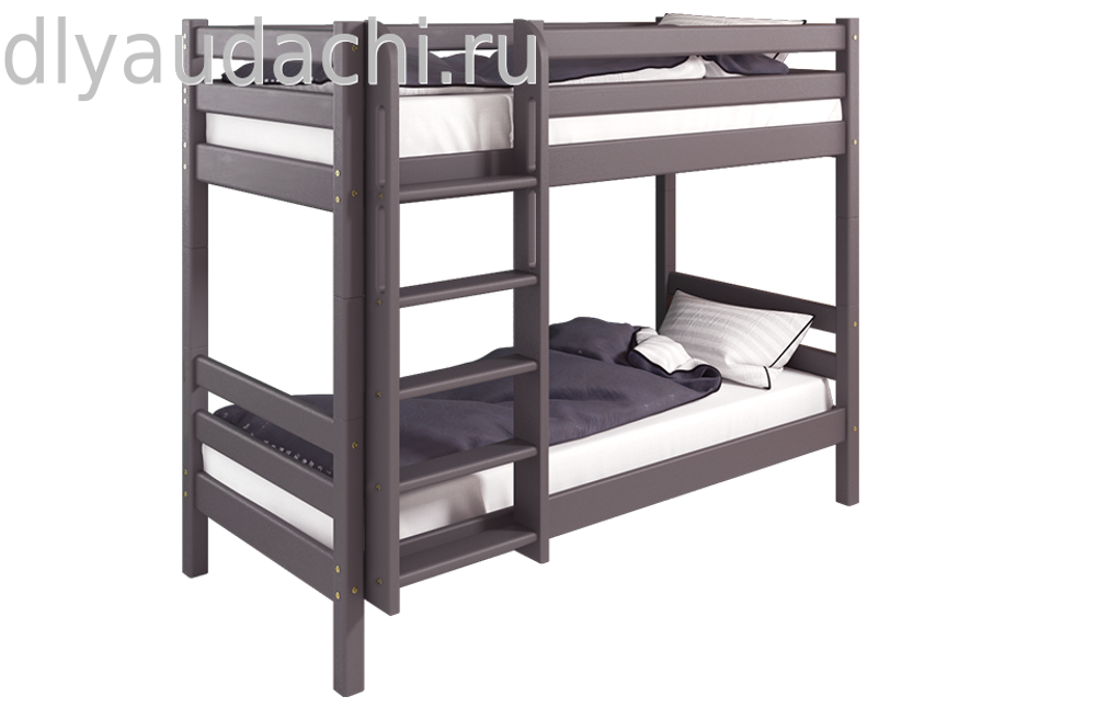 Вариант 9 Двухъярусная кровать "Соня" с прямой лестницей Лаванда
