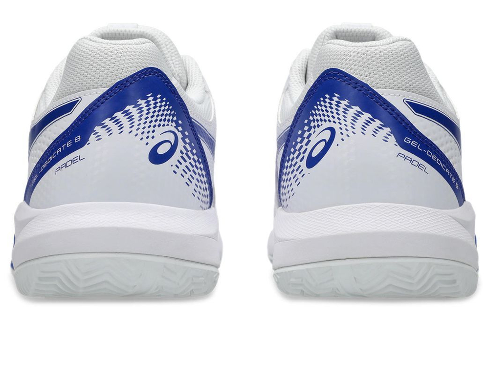 Мужские кроссовки для Падел Asics Gel-Dedicate 8 Padel - white/dark cobalt
