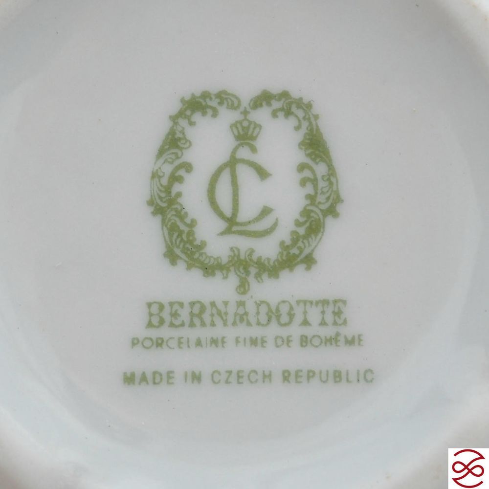 Набор пиал Bernadotte Серая роза платина 11 см(6шт)