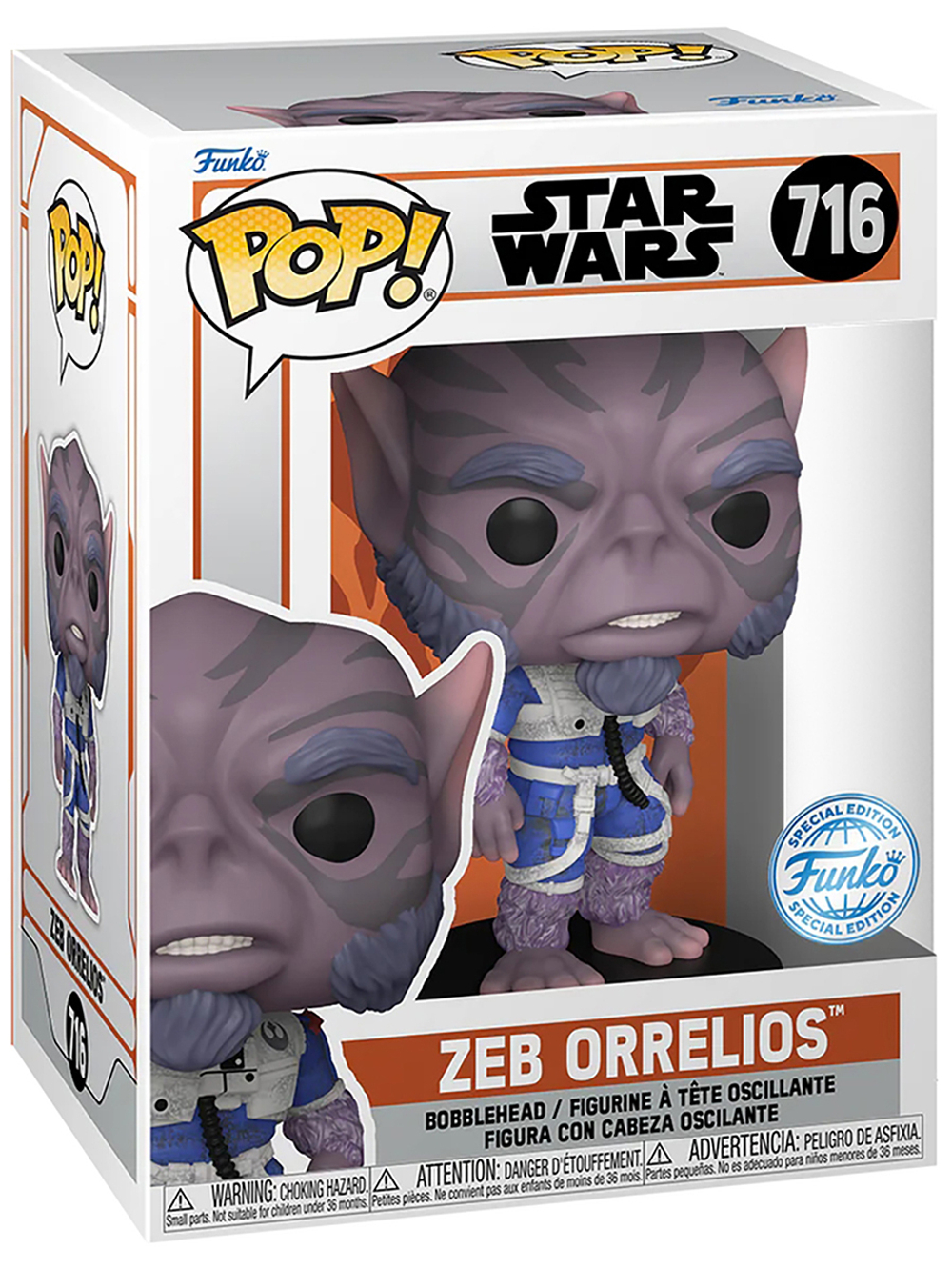 Фигурка Funko POP! Bobble Star Wars Mandalorian S10 Zeb Orrelios (Exc) (716) 78341