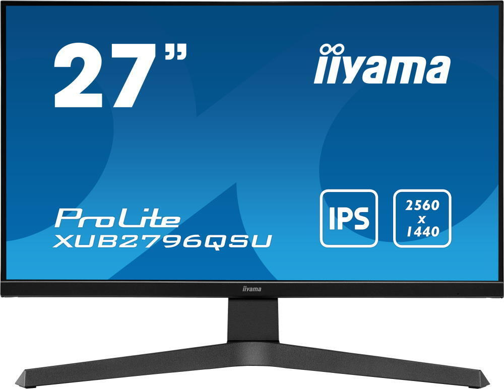 Монитор Iiyama 27;; XUB2796QSU-B1 2560x1440 IPS WLED 75Гц 1ms FreeSync HDMI DisplayPort