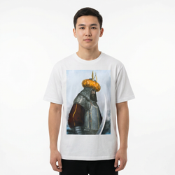 Футболка Qazaq Soul Батыр шелковой вышивкой