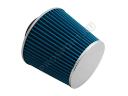 Фильтр воздушный нулевого сопротивления Sport FLOW, синий/хром закрытый D70мм
