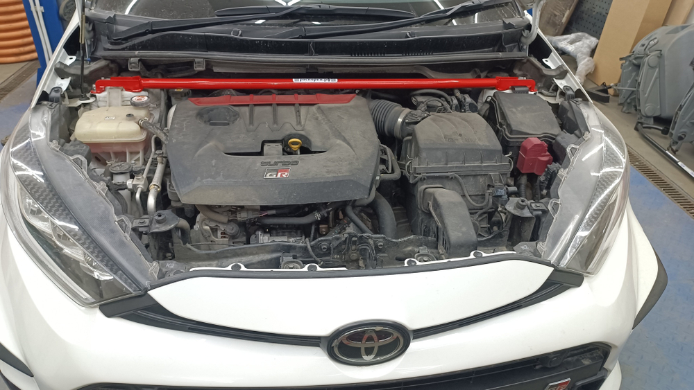 Распорка передних стоек (цельная) Toyota Yaris 4 GR (ПОД ЗАКАЗ)