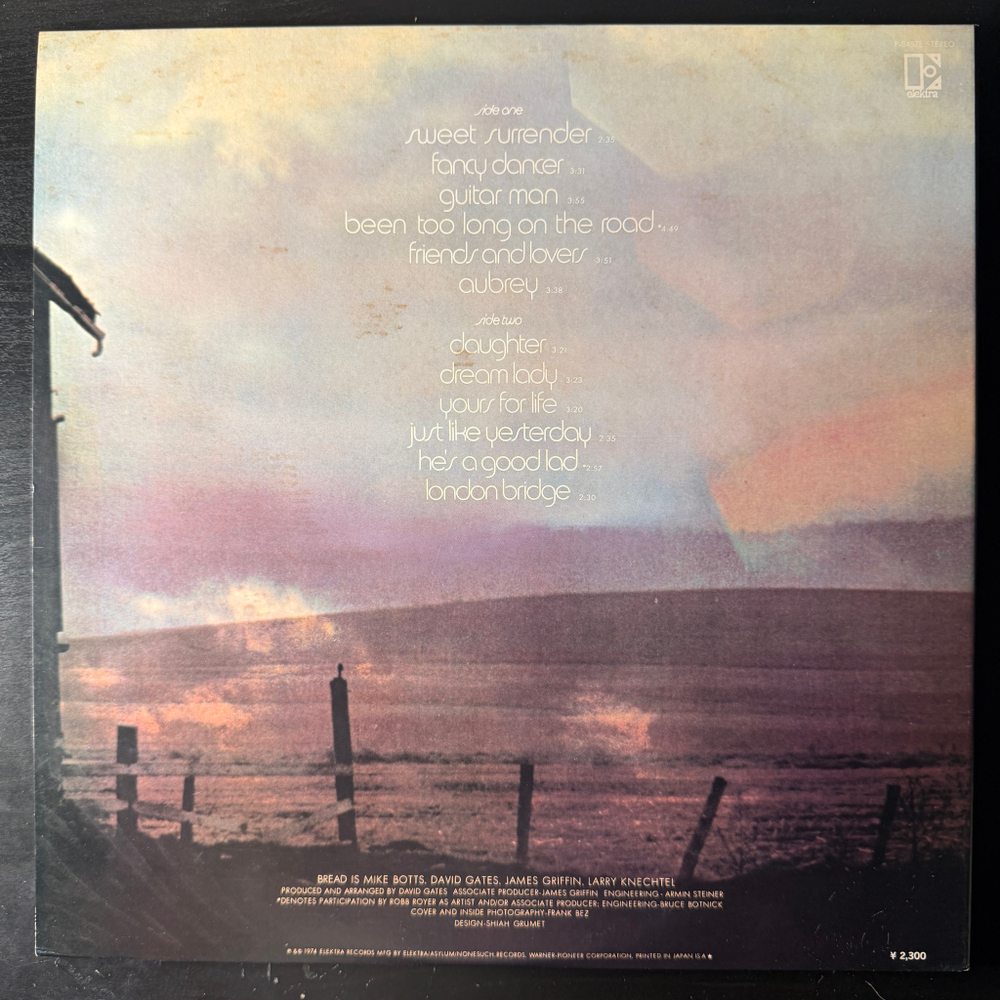 Bread – The Best Of Bread Volume Two (Япония 1974г.)