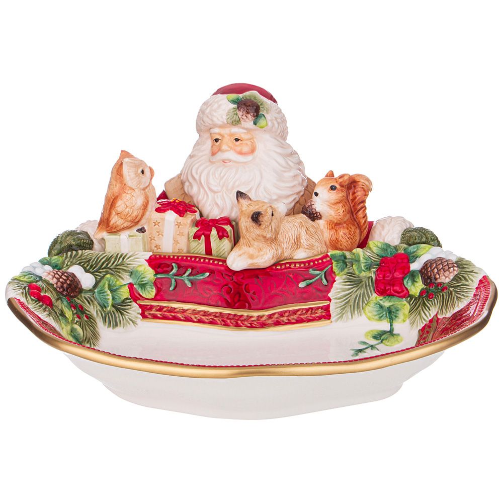 БЛЮДО LEFARD "ДЕД МОРОЗ" ГЛУБОКОЕ 31*30*16,5 СМ (КОР=4ШТ.)