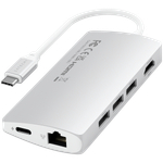 SATECHI Type-C Multi-Port Adapter 4K with Ethernet V2 Silver