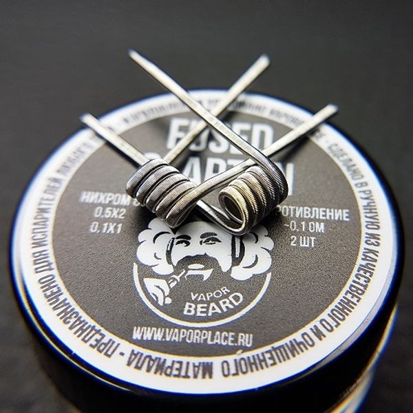 Купить Fused Clapton Vapor Beard (NiCr 0,5х2 NiCr 0,1) 3мм 0,1 Ом