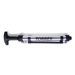 Насос TORRES 20 см двойного действия, алюминий, гибкий шланг, игла 5 мм