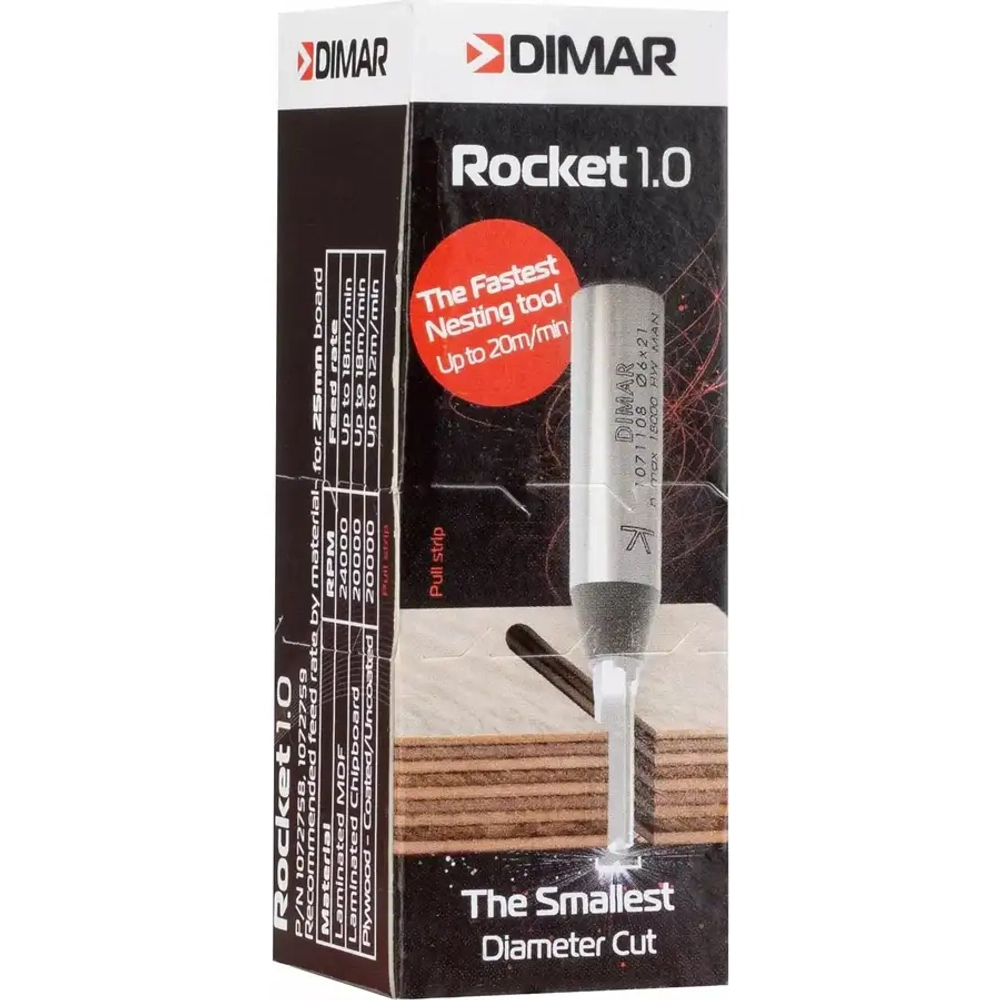 Фреза для Нестинга D6 B21 Z3 L73 12 DIMAR 1071109