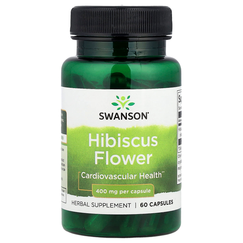 Swanson Vitamins, Цветок гибискуса, 400 мг, 60 капсул