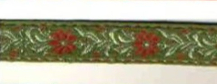 Тесьма жаккард, 8763, ш. 1,8 см, зелёный