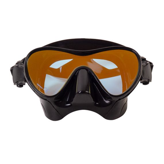 Маска с просветленным стеклом Scorpena N черная