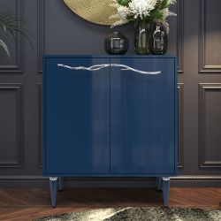 Комод Арт Колор Классик Сильвер с 2 полками Королевский синий