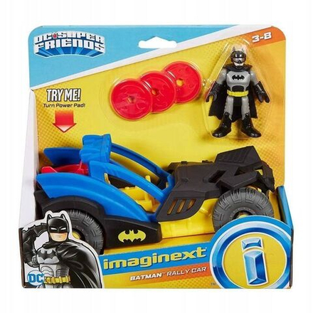 Набор для игр Mattel Imaginext DC Super Friends - Фигурка Бэтмена и Бэтмобиля DC + набор ракет GKJ25