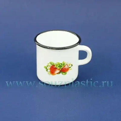 Кружка эмал 0,4л с рис С0103 С0103.П (Новокузнецкая эмаль)