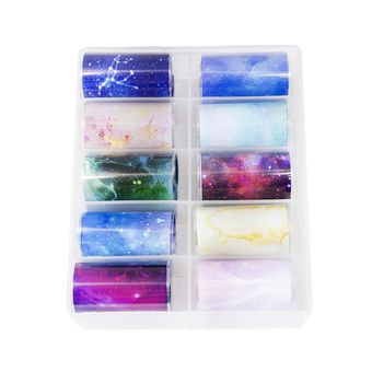 Набор фольги для декора ногтей, космос (10 шт) 32