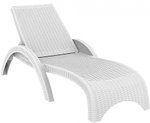 Шезлонг пластиковый, Siesta Contract GS 1009 (Fiji), белый