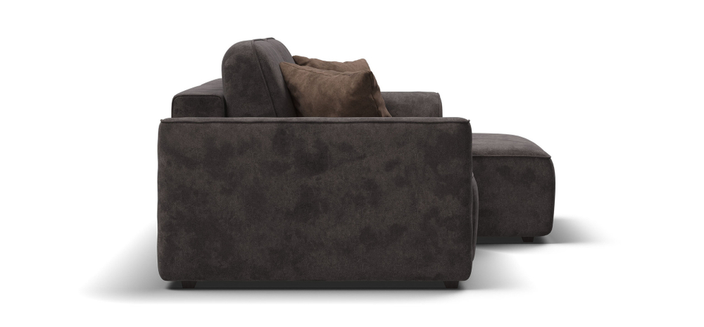 Угловой диван KING MODOOL Велюр Alkantara серый