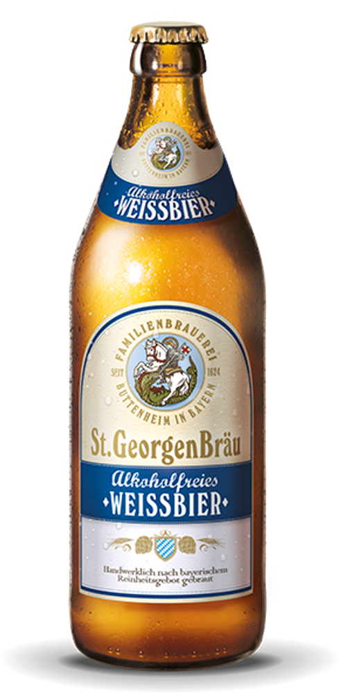 Пиво Санкт ГеоргенБрой Вайсбир Безалкогольное / St. GeorgenBrau Weissbier Alkoholfreies 0.5 - стекло