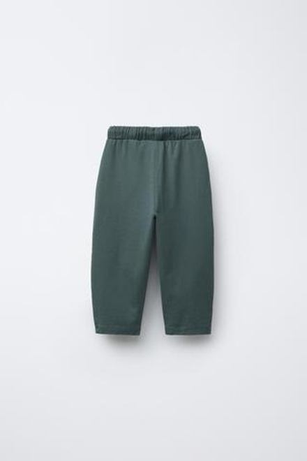 ZARA КОМБИНИРОВАННЫЕ БРЮКИ BAGGY, ТЕМНО-ЛАЗУРНЫЙ