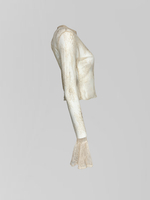 Комплект Kasiet из платья-комбинации с кружевной вставкой и кофты из гипюра