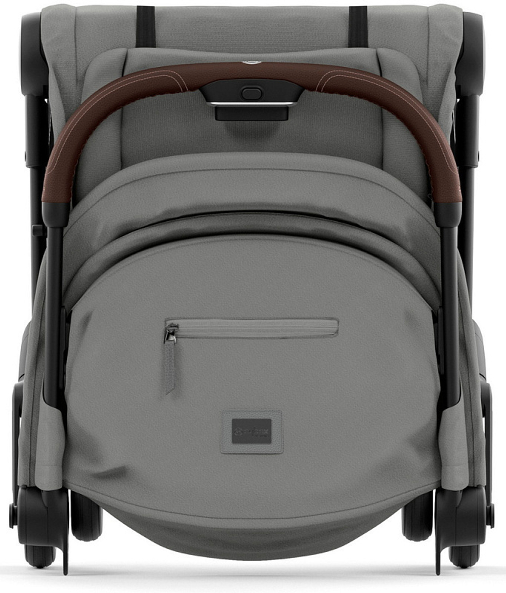 Коляска Cybex Coya Chrome Frame Aton B2 i-Size Dynamic Red 2 в 1 Mirage Grey с дождевиком