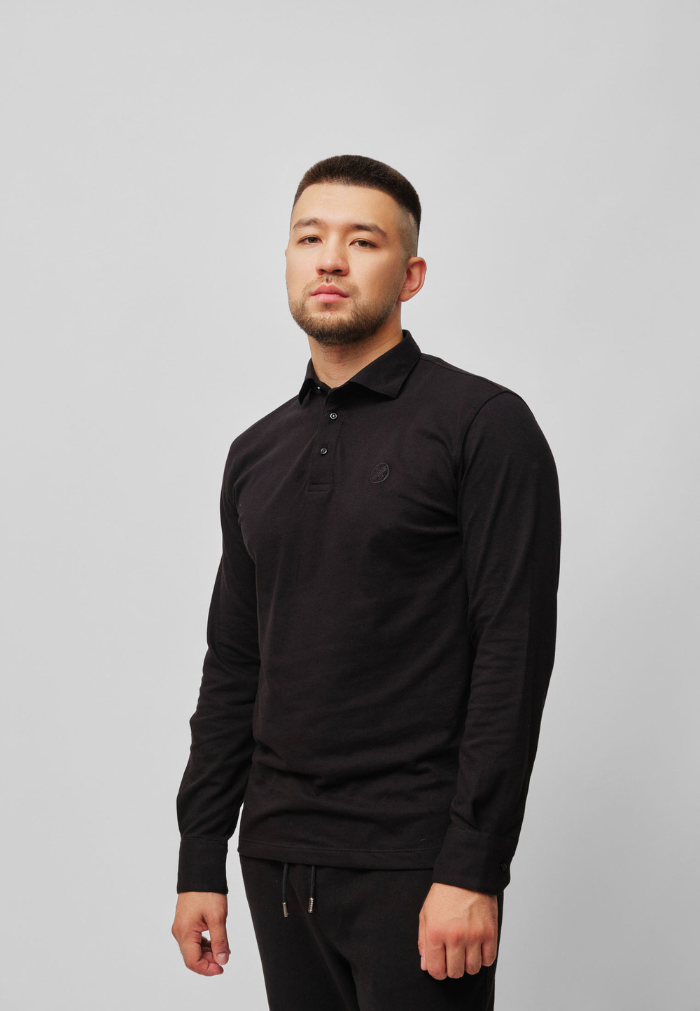Поло с длинным рукавом SHANYRAQ BLACK
