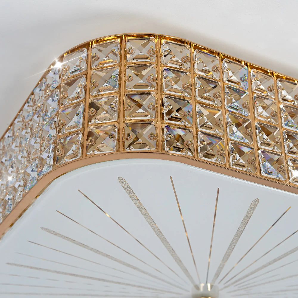 Citilux Портал CL324282 Люстра хрустальная Золото