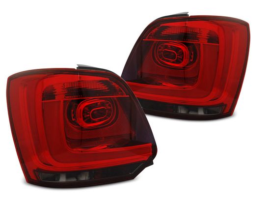 Задние фонари для Volkswagen Polo 6R (09-13) LED Red Smoke