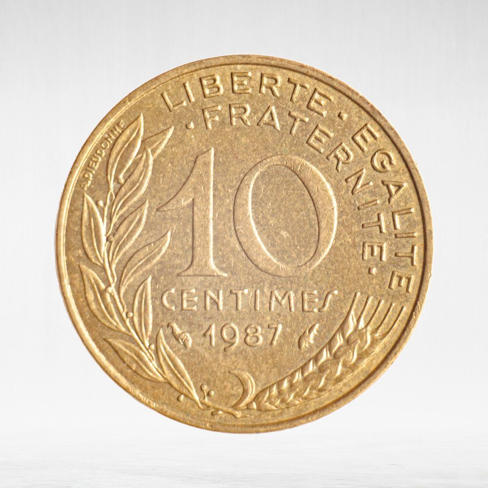 France, 10 Centimes 1987, VF