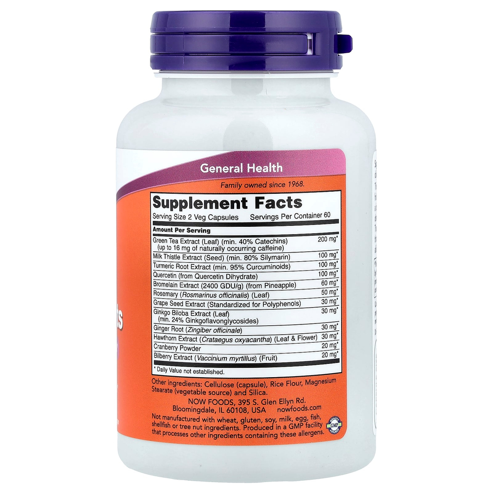 NOW Foods, суперантиоксиданты, 120 растительных капсул