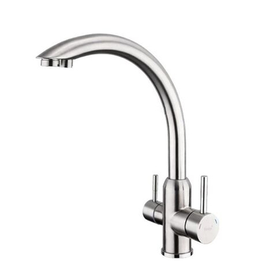 Смеситель для кухни, Frap, с картриджем, подкл к фильтр, нерж, F43899