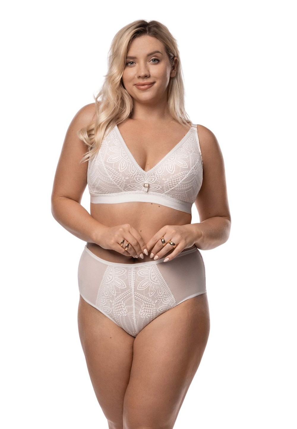 Трусики-слипы Desire с завышенной линией талии (Размер: M) (Цвет: кремовый)