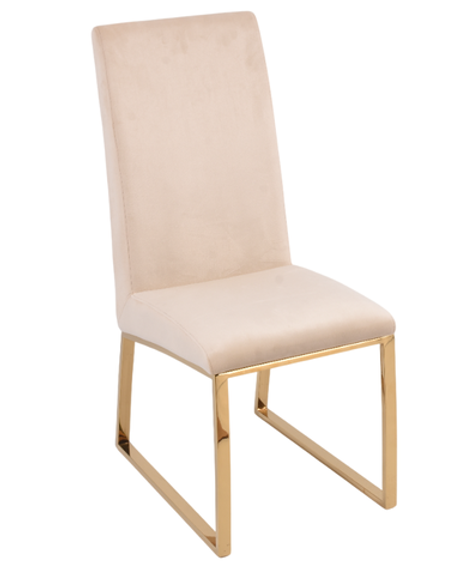 Стул обеденный Ist Casa Милан, 63х45х99, бежевый, глянцевое золото