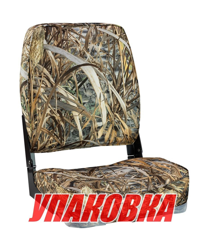 Кресло мягкое складное, высокая спинка, цвет камуфляж камыш, Marine Rocket (упаковка из 4 шт.)