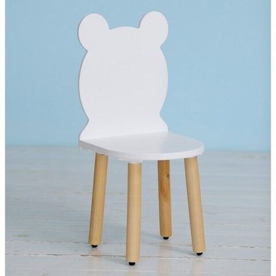 Стул Мишка Белый