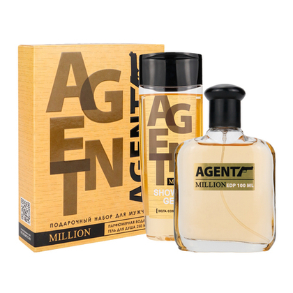 Косметический набор для муж. «Agent Million» («Агент Миллион») (гель для душа 250 мл + п/в 100 мл)