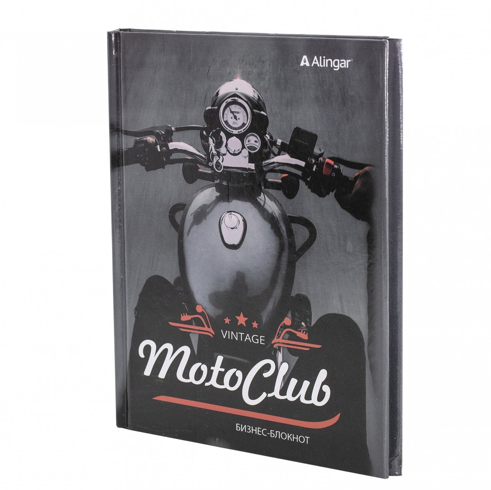 Ежедневник недатированный, А5, 7БЦ, Alingar, ламинация, 80 л., клетка, "Мотоклуб"