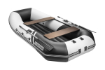 YACHTMAN-300 МНД НАДУВНОЕ ДНО (Яхтман) белый-черный (лодка ПВХ с усилением)