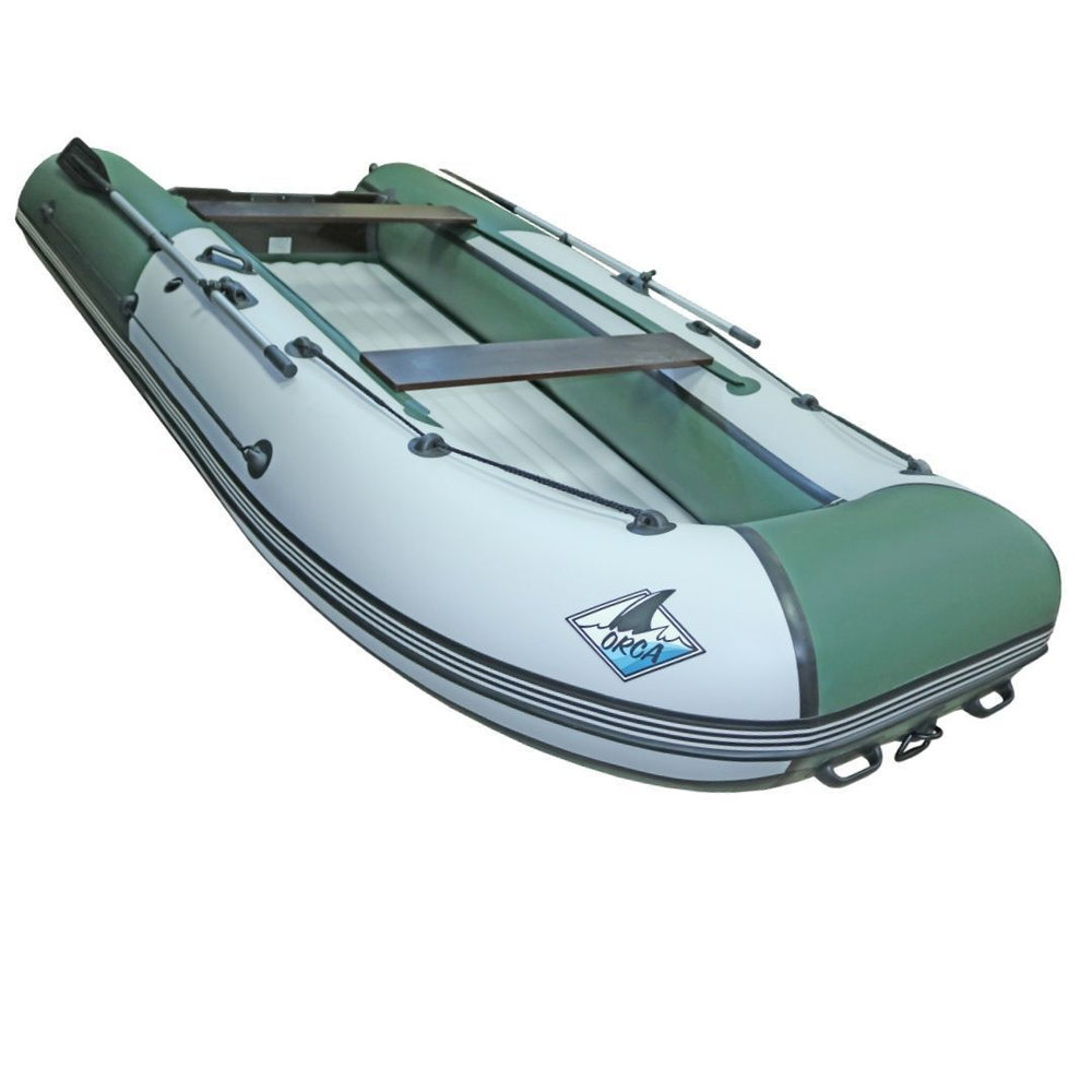 Лодка пвх orca (орка) gt 360 нд (цвет: белый/зелёный)