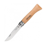 Нож Opinel №6, нержавеющая сталь, бук, блистер