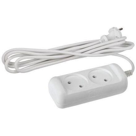 Удлинитель 2х1.5м без заземл. 10А IP20 U-2-1.5m-2х1 ПВС 2х1 Эра Б0028359