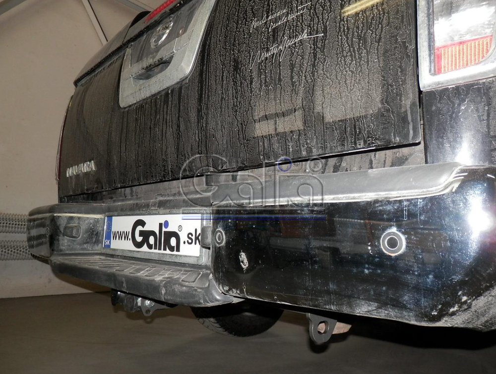 Фаркоп оцинкованный Galia N052C для Nissan Navara D40 2005-(паспорт и сертификат в комплекте)(без электрики)
