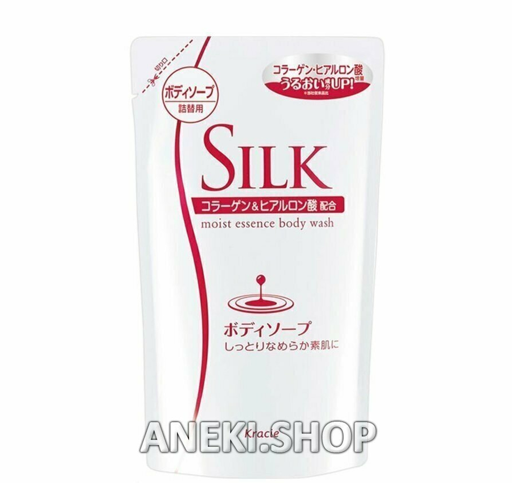 Мыло для тела с природным коллагеном и ароматом фруктов 350 мл Kracie Silk(мягкая упаковка)